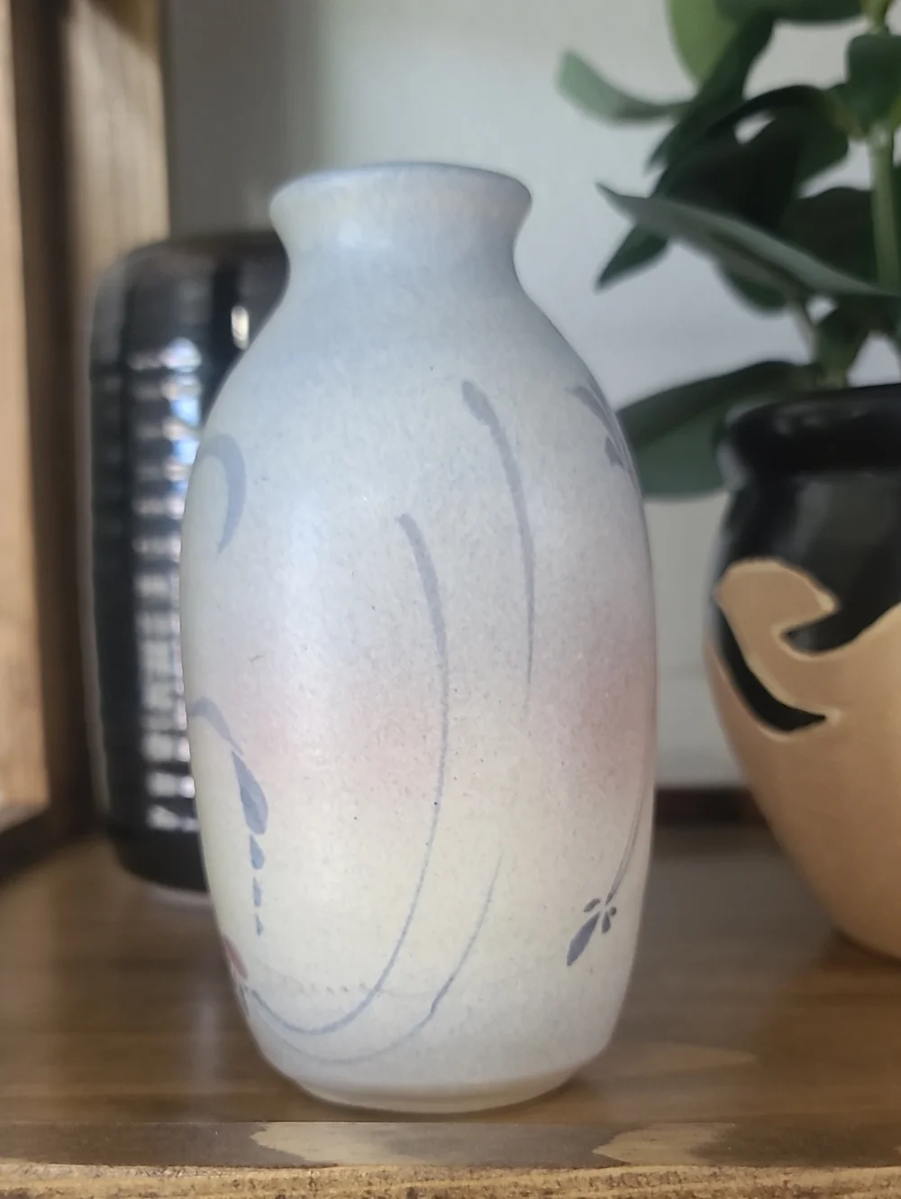 Westlin Studio  Ceramic Vase with Subtle Floral Detail